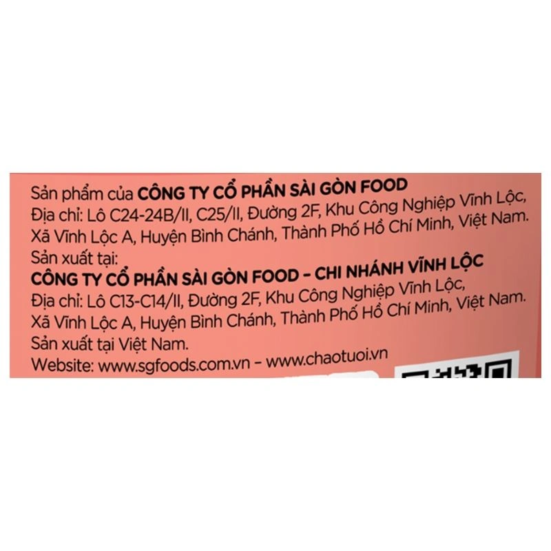 Cháo tươi SG Food Baby vị cua, bắp và cà rốt gói 240g (từ 7 tháng) 10